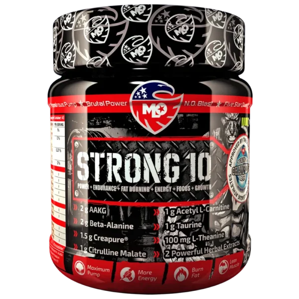 Energia / Proces starnutiaSTRONG 10 - PRE WORKOUT